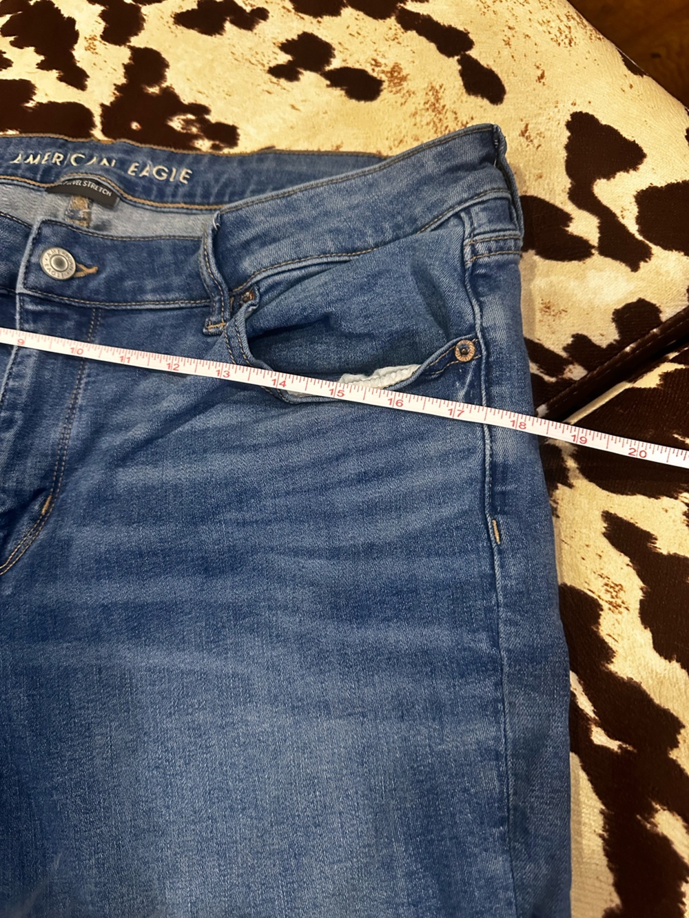American Eagle Outfitters Women's Wide Leg Jeans - Medium Blue - Picture 5 of 7